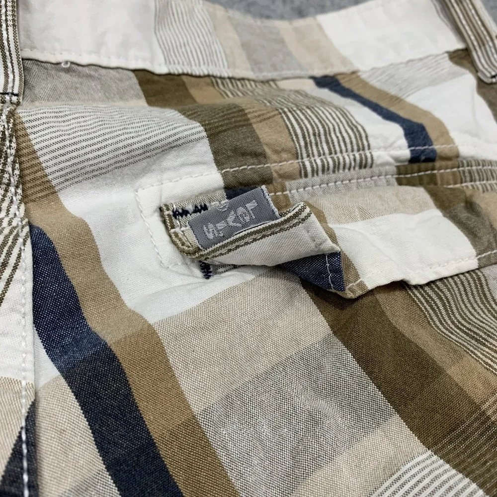 Levis Silvertab Men Shorts Size 32 Y2K Cargo Plaid Cotton 11